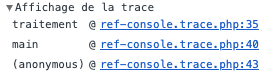 Exemple script window.console.trace() dans la rfrence du JavaScript par ToutJavaScript.com