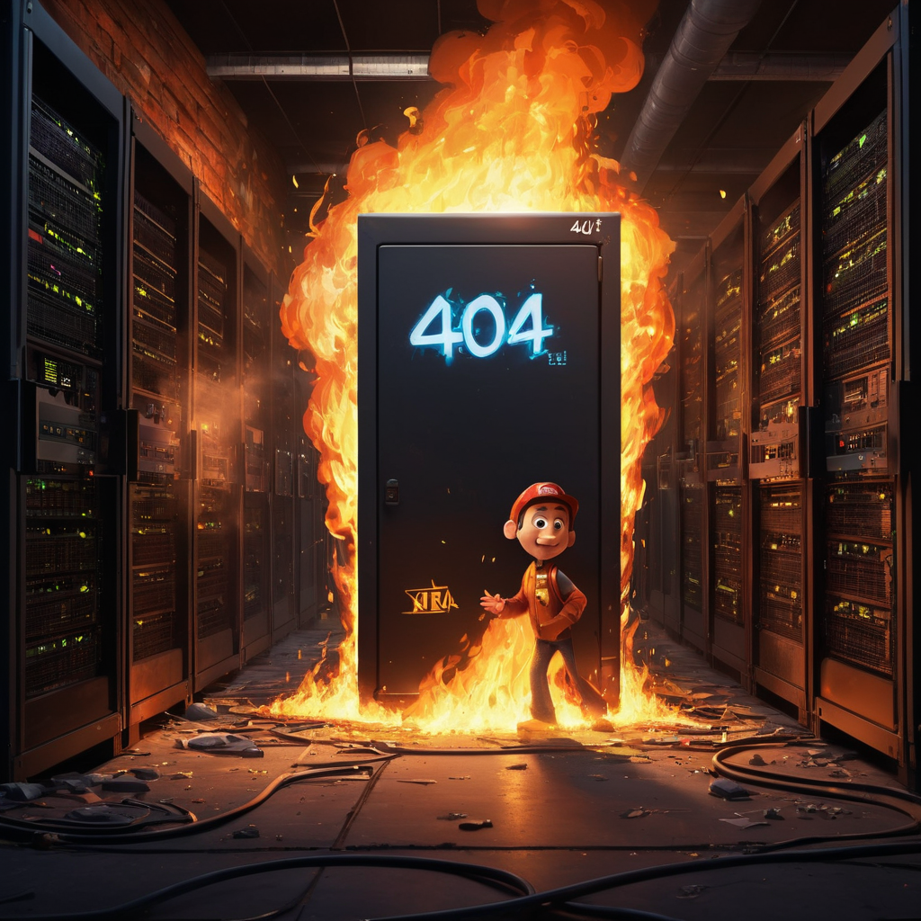 Page introuvable - erreur 404 - AI image generation